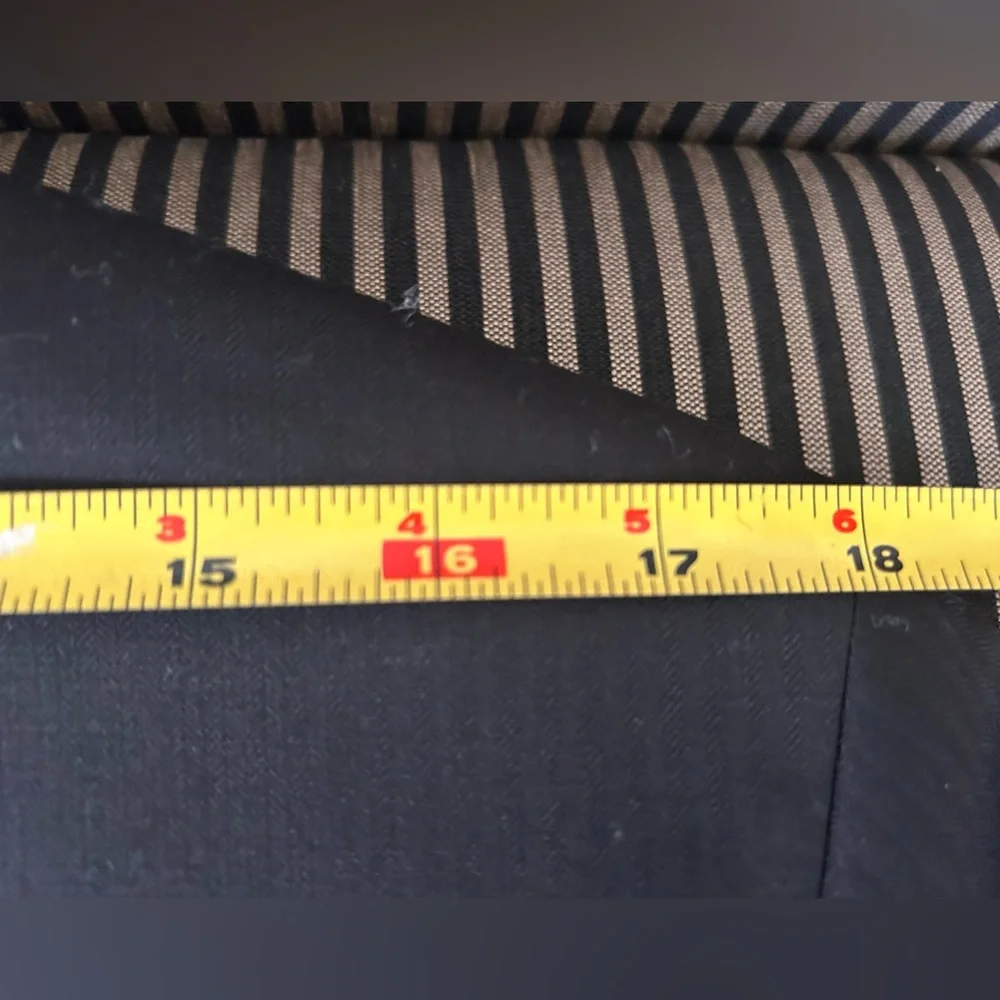 Bar III 100% Wool Men’s Suit Jacket Blazer 42L gray striped extra slim fit